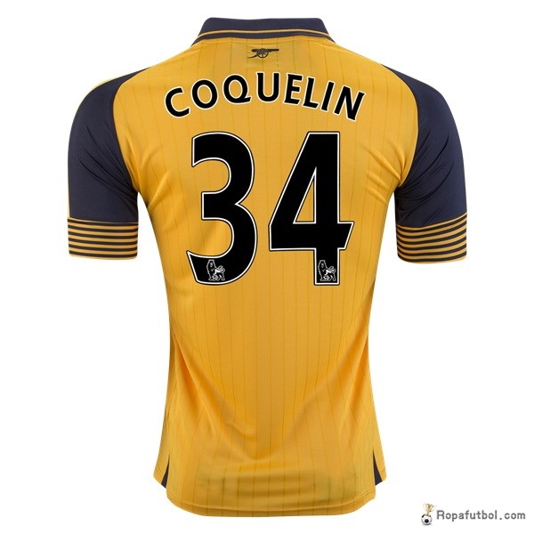 Camiseta Arsenal Replica Segunda Ropa Coquelin 2016/17 Amarillo